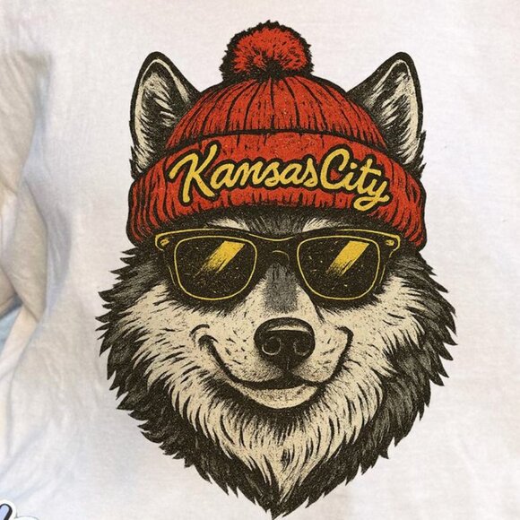 Kansas City Football Classic Feel Comfort Colors Tee 166 - Picture 2 of 5